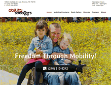 Tablet Screenshot of abilityscooters.com